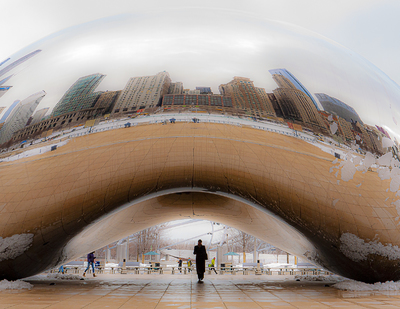 The Story Behind This Photo - Chicago Cloud Gate - Winter Time